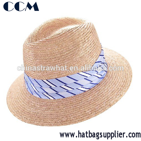 東洋編組太陽fedoraの帽子/メンズ夏帽子付きストライプバンド-ソフト帽の帽子問屋・仕入れ・卸・卸売り