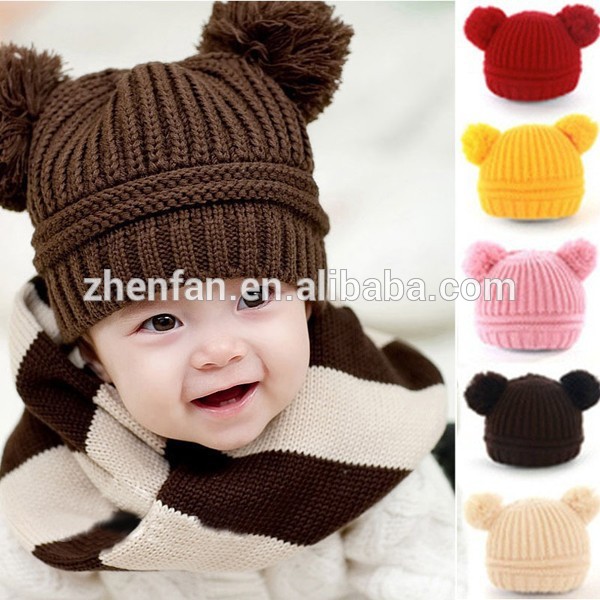幼児の赤ん坊の新しいデザインもみじ冬暖かい帽子-ベビーハット＆キャップ問屋・仕入れ・卸・卸売り