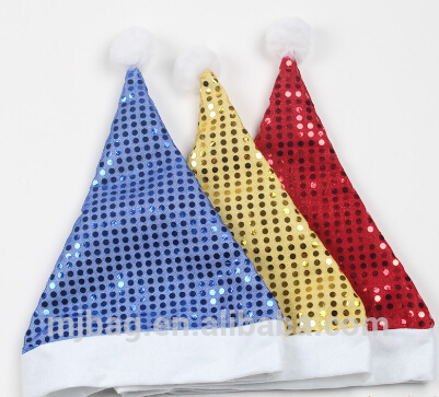 アリババチャイナ新しい安価な高品質工場昇進パーティークリスマススパンコールの装飾クリスマスの帽子-パーティーハット問屋・仕入れ・卸・卸売り
