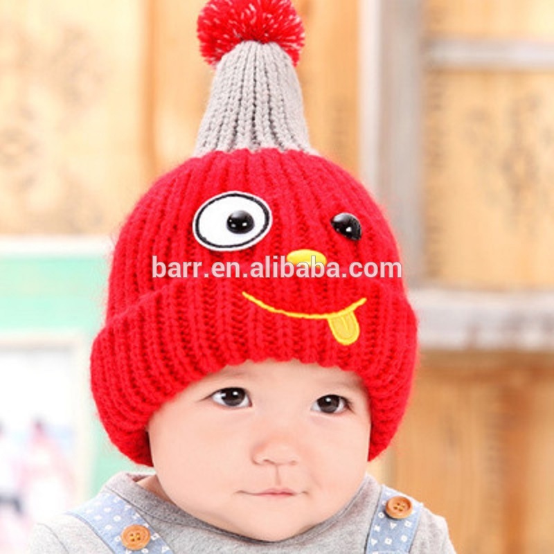 子供の幼児の新しい赤ちゃんソフト冬暖かいニット帽帽子ビーニー帽子-ベビーハット＆キャップ問屋・仕入れ・卸・卸売り