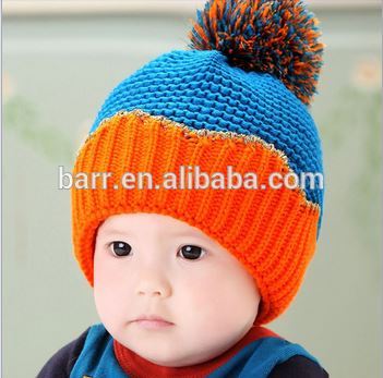 冬暖かい ウール子供赤ちゃん かわいい クラウン ベビー帽子-ベビーハット＆キャップ問屋・仕入れ・卸・卸売り