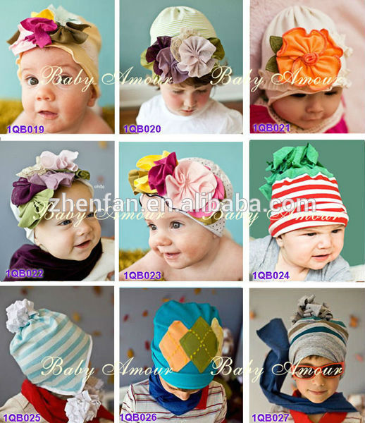 ファッションニット綿手作り赤ちゃんの帽子-ベビーハット＆キャップ問屋・仕入れ・卸・卸売り
