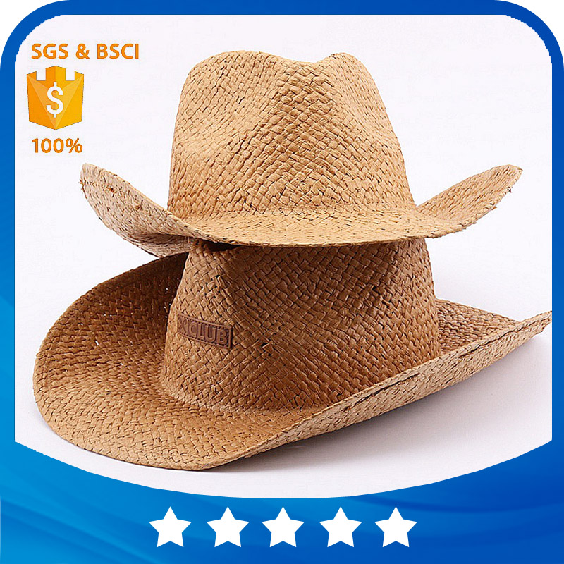 プロモーション良い品質夏太陽カスタム装飾カウガール帽子とメンズわらカウボーイ帽子用販売-麦わら帽子問屋・仕入れ・卸・卸売り