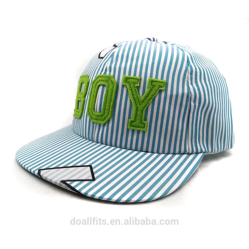 ブルーストライプで少年ロゴ安い価格ためchilrenキャップ中国製用2016-その他帽子、キャップ問屋・仕入れ・卸・卸売り