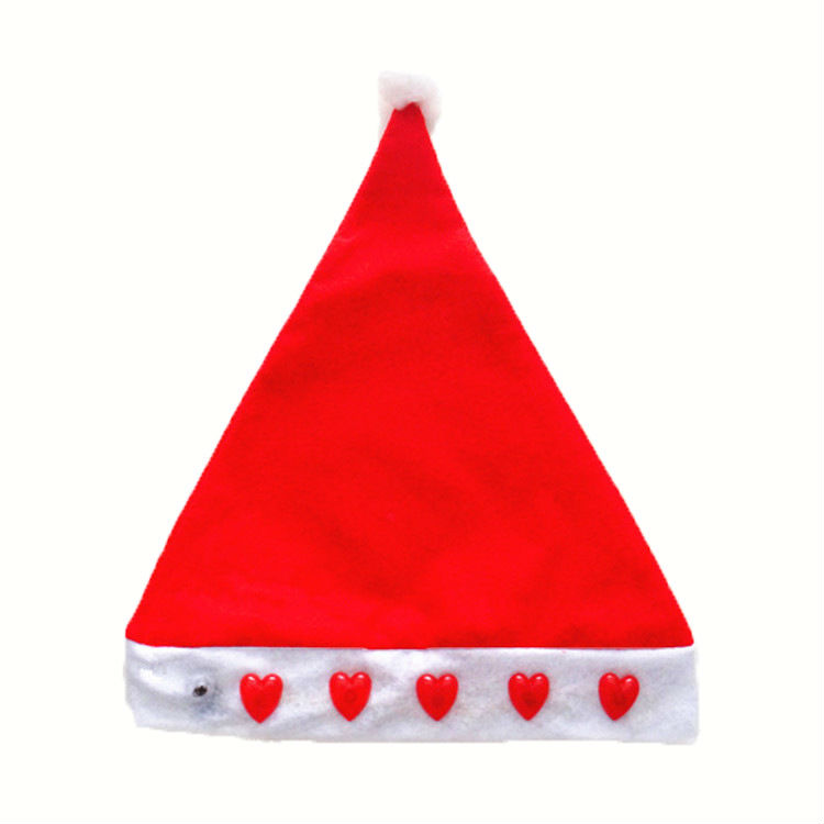 安いクリスマスの帽子ライトアップを持つ大人のための心臓の形のライトの装飾-パーティーハット問屋・仕入れ・卸・卸売り