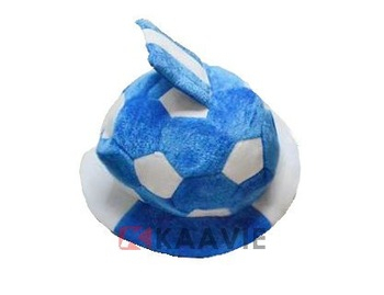 青ぬいぐるみカスタムホワイトパーティーサッカーワールドカップサッカー帽子-パーティーハット問屋・仕入れ・卸・卸売り