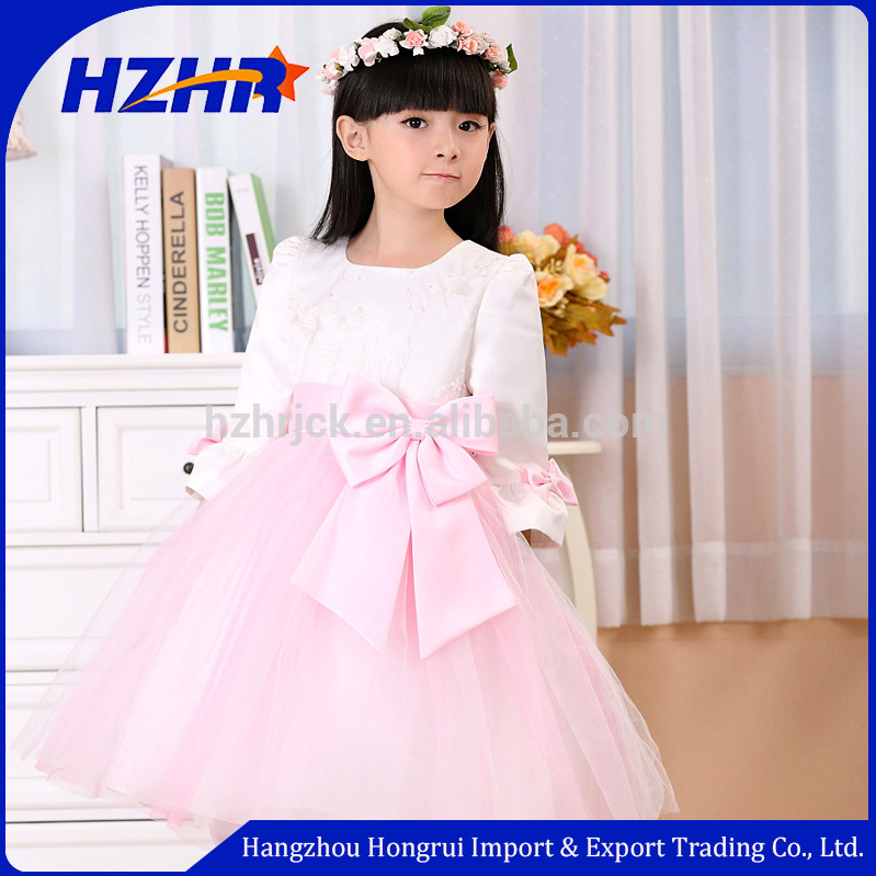 最新のデザインかわいい美少女ピンクカラーキッズパーティー服ドレスのための女の子-パーティーハット問屋・仕入れ・卸・卸売り