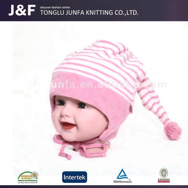だいぶ暖かい素敵なストライプニット帽子、 赤ちゃんの男の子のかぎ針編みの帽子-冬用帽子問屋・仕入れ・卸・卸売り