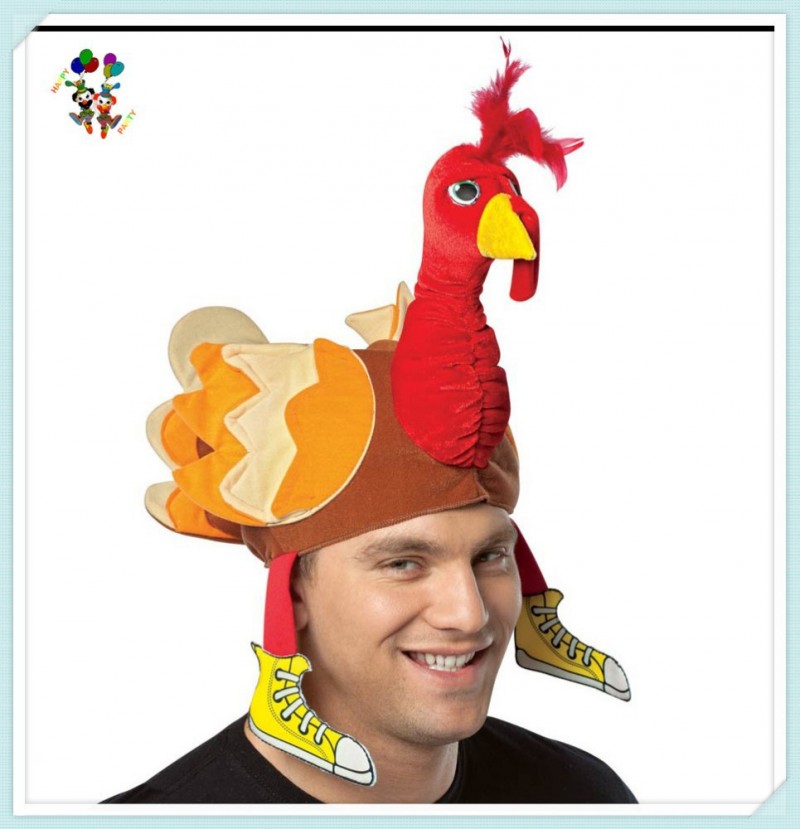 ユニセックス大人面白い感謝祭七面鳥hpc-0207パーティー豪華な帽子-パーティーハット問屋・仕入れ・卸・卸売り