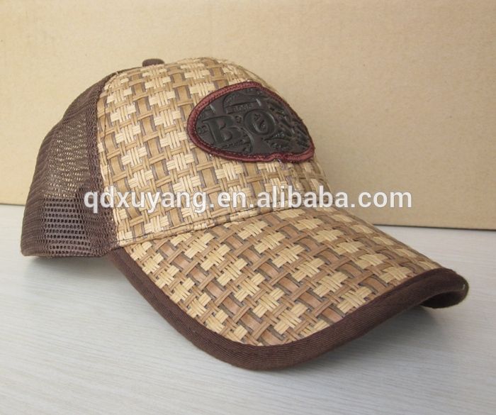 メキシコ顧客注文されたわらトラック運転手メッシュ帽子付きロゴ刺繍入り-スポーツキャップ問屋・仕入れ・卸・卸売り