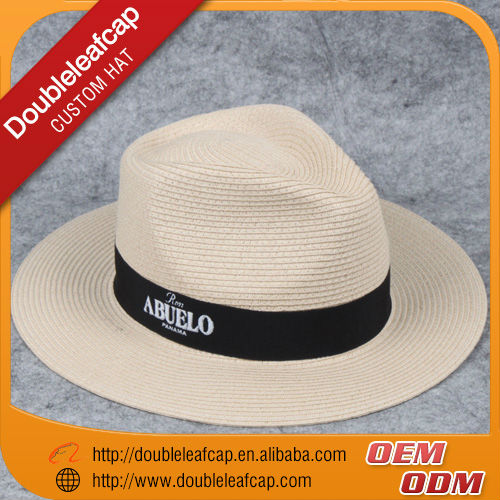 ファッションわら帽子2015ペーパーわらを編むパナマ帽子前立てと中国で夏のわら帽子-麦わら帽子問屋・仕入れ・卸・卸売り