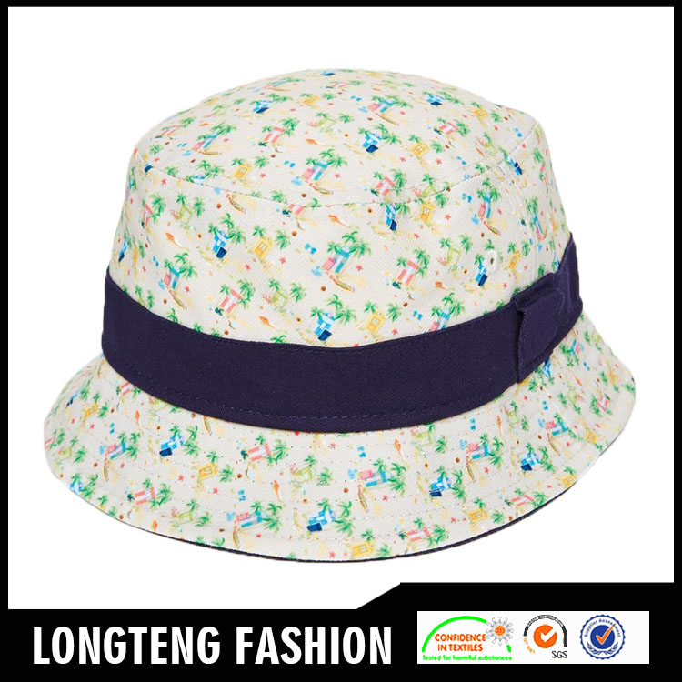 ファッショナブルなビーチ2015ツーリング帽子熱い販売のバケツの帽子を印刷-バケツハット問屋・仕入れ・卸・卸売り