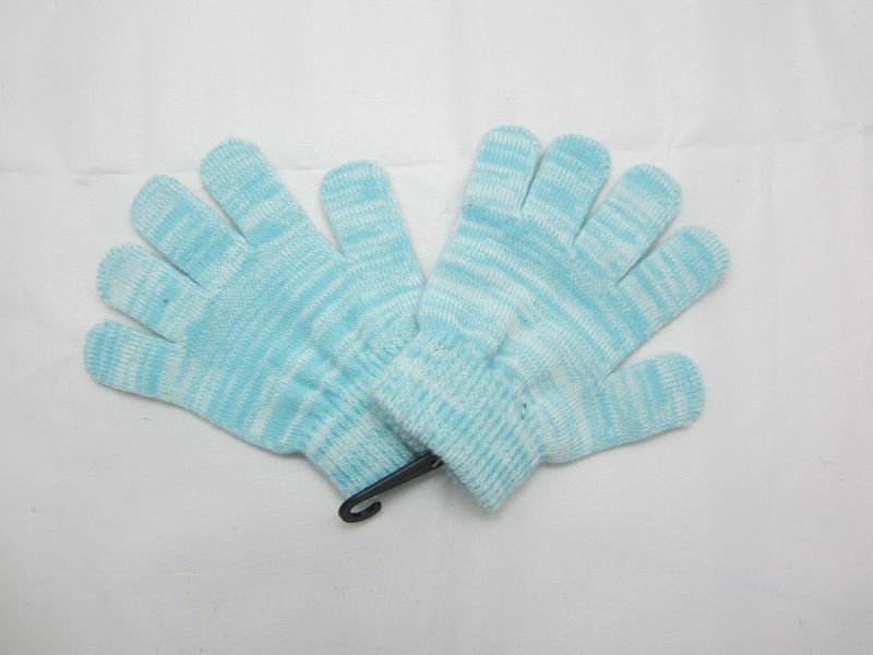 青くチャーミングなナイロン編む手袋-ナイロン手袋、ミトン問屋・仕入れ・卸・卸売り
