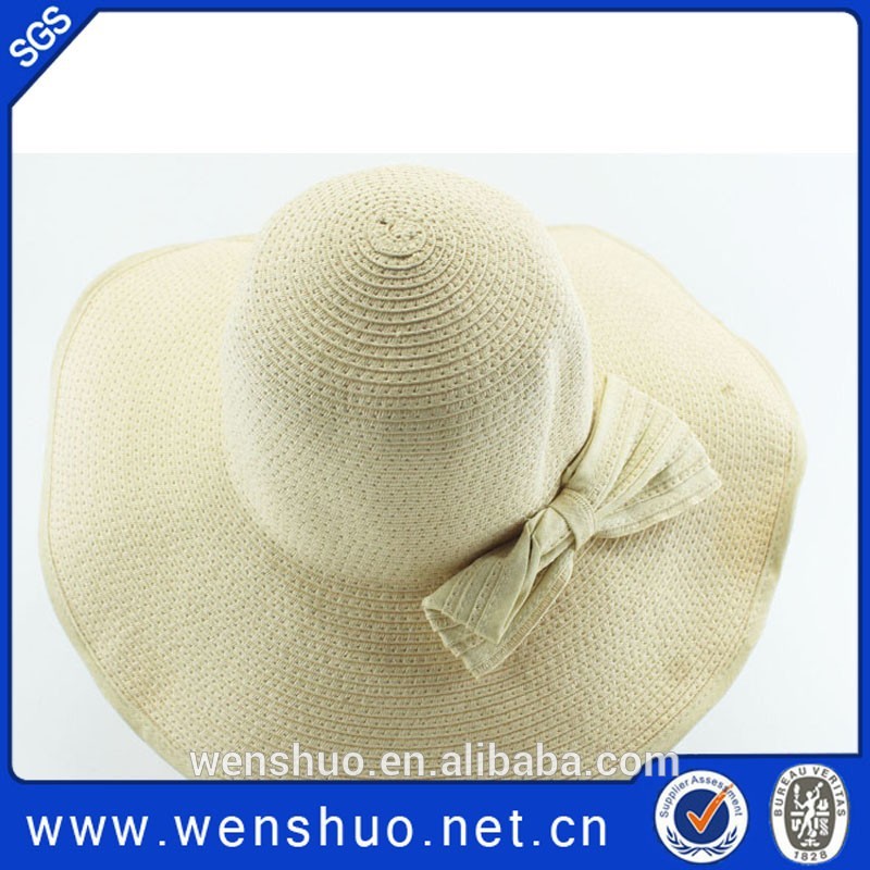 夏のビーチ長いつばレディースsunhatsunhatちょう結びつき-麦わら帽子問屋・仕入れ・卸・卸売り