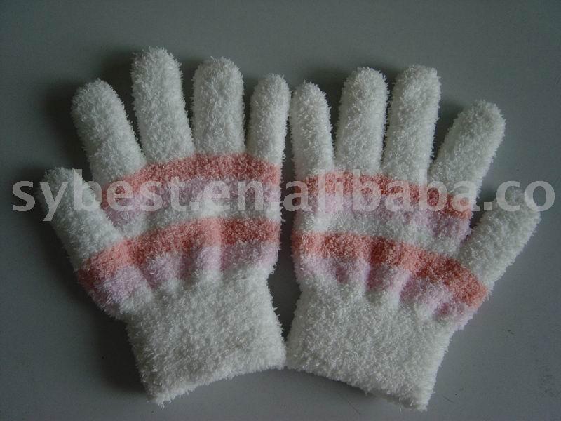 ストライプsnugadoo手袋、 非常に柔らかく、 暖かい!-カシミヤ手袋、ミトン問屋・仕入れ・卸・卸売り