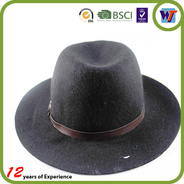 帽子冬刺繍ロゴあなた冬フェルト帽子ウールfedoraの帽子-冬用帽子問屋・仕入れ・卸・卸売り
