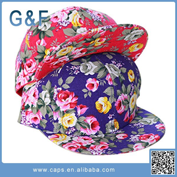 新しいデザインの花バルクでスナップバックキャップと帽子-スポーツキャップ問屋・仕入れ・卸・卸売り
