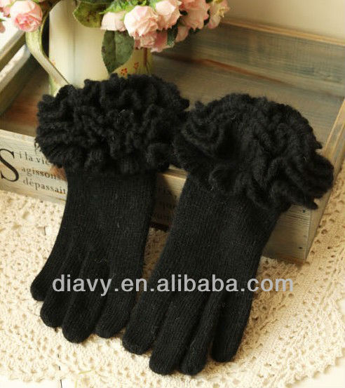 冬のファッションスタイル2014年編み手袋の手袋はかなり女性のための-ウール手袋、ミトン問屋・仕入れ・卸・卸売り