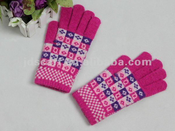 レディスかわいいニット冬のウールの手袋( jdg- s1bを- 0306)-ウール手袋、ミトン問屋・仕入れ・卸・卸売り