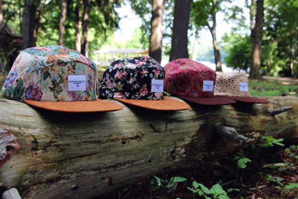 Fiveパネル帽子/カスタム5パネル帽子/フローラルは、 スエードとつば5パネル帽子-スポーツキャップ問屋・仕入れ・卸・卸売り