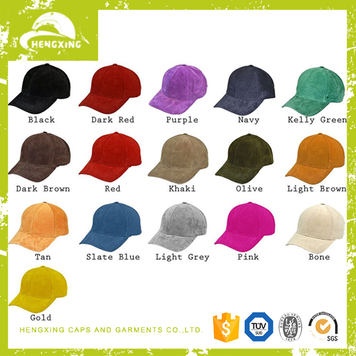 6パネルベースボールキャップ、 スエード野球帽、 野球帽ロゴなし-スポーツキャップ問屋・仕入れ・卸・卸売り