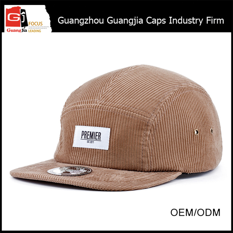 卸売カスタム帽子の製造業者guangjia5パネル帽子コーデュロイキャンピングカー-スポーツキャップ問屋・仕入れ・卸・卸売り