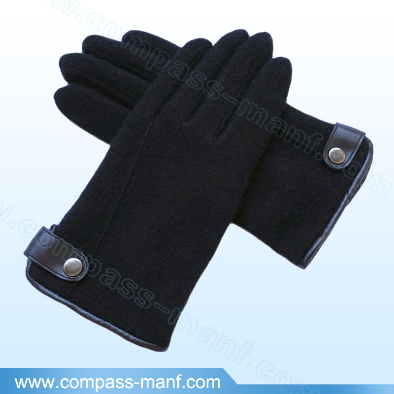 女性の冬のウールボタンの詳細5指手袋-ウール手袋、ミトン問屋・仕入れ・卸・卸売り