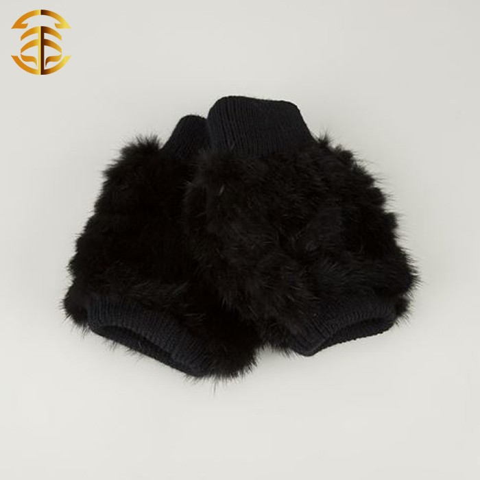 新しいデザイン2015編み手の手袋での本物のミンクの毛皮の冬の手袋-カシミヤ手袋、ミトン問屋・仕入れ・卸・卸売り