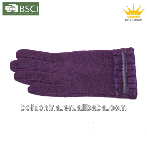 2013ホットスタイルの女性のlaine手袋- 0889-ウール手袋、ミトン問屋・仕入れ・卸・卸売り