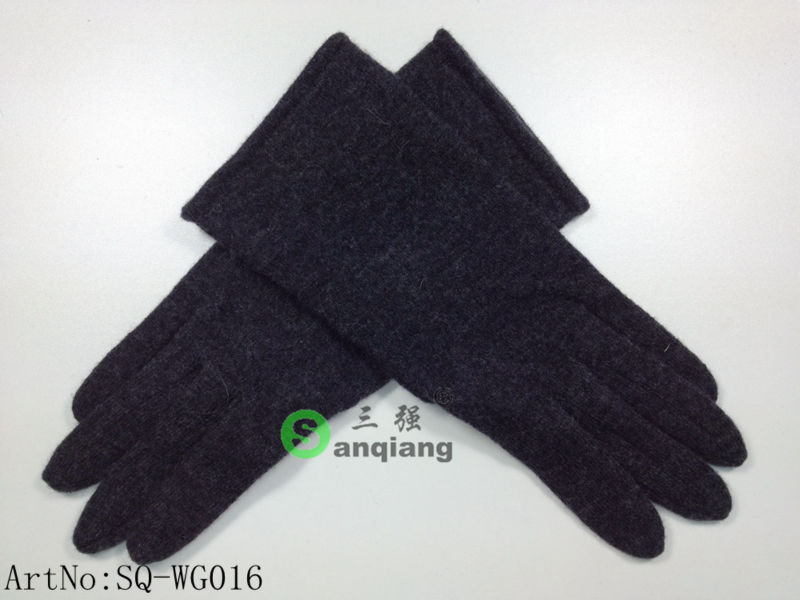 女性の熱い販売最高の品質ウール/ヘザーグレーアクリルニット手袋-ウール手袋、ミトン問屋・仕入れ・卸・卸売り