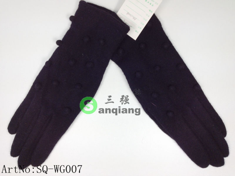 女性のhandmad- ペレットドレッシング冬のウール手袋-ウール手袋、ミトン問屋・仕入れ・卸・卸売り