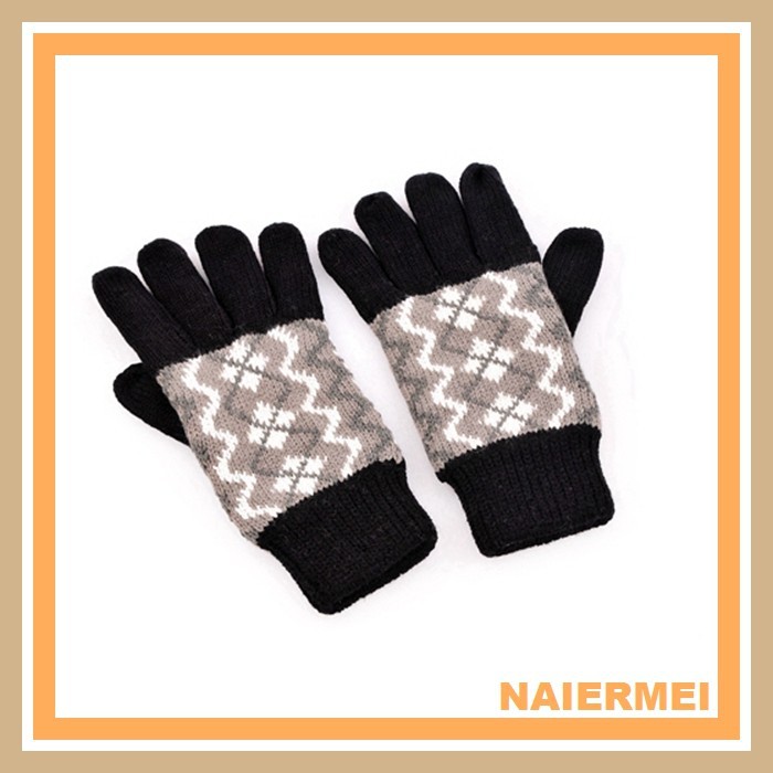 アクリルウールの長い冬の卸売手袋-ウール手袋、ミトン問屋・仕入れ・卸・卸売り