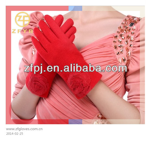 ファッションかわいい赤の女性のウールの手袋-ウール手袋、ミトン問屋・仕入れ・卸・卸売り