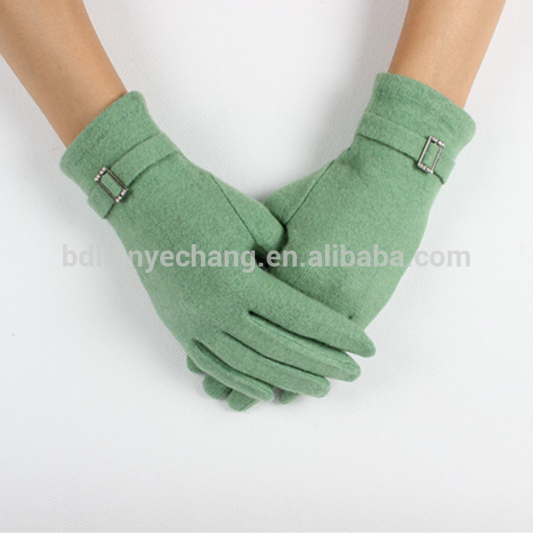 ガールの服ホットアップルグリーン色吐く安い女性のウールの手袋-ウール手袋、ミトン問屋・仕入れ・卸・卸売り