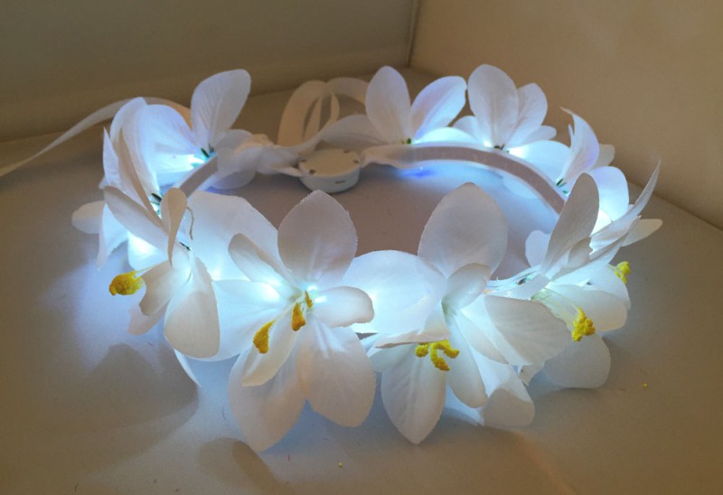 パーティーの好意ledカチューシャライトアップカチューシャ点滅花カチューシャ-ヘアバンド問屋・仕入れ・卸・卸売り