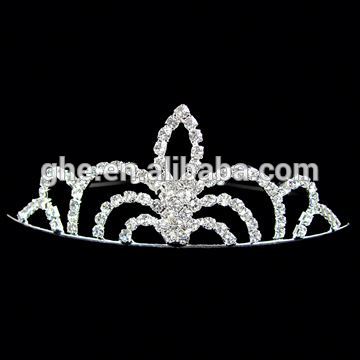 新しいファッションのための王冠pageants卸売ストーンラウンド-ティアラ問屋・仕入れ・卸・卸売り