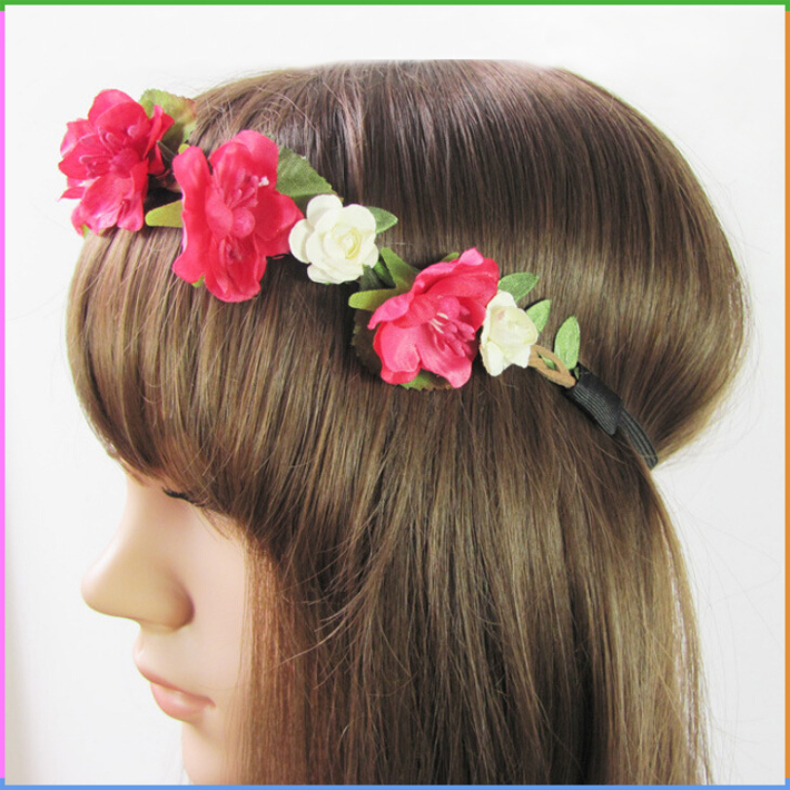バルク弾性バンド結婚式やブライダル花ヘアアクセサリーヘッドバンド-ヘアバンド問屋・仕入れ・卸・卸売り