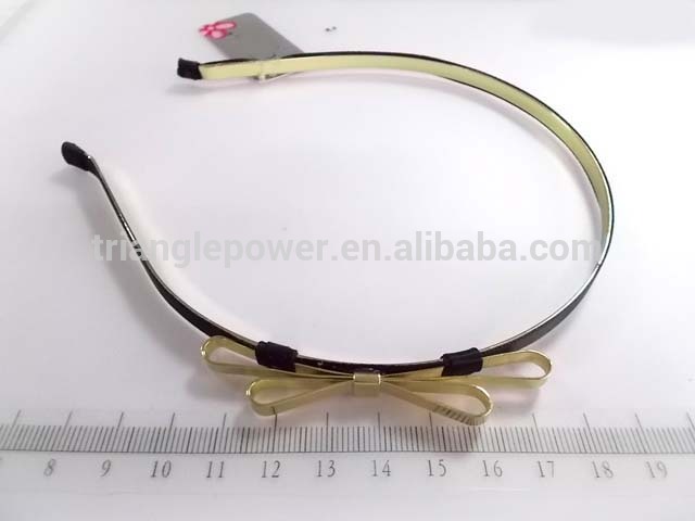 熱い販売薄い金属弓ヘッドバンド/ゴールドメタル弓ヘッドバンド-ヘアバンド問屋・仕入れ・卸・卸売り