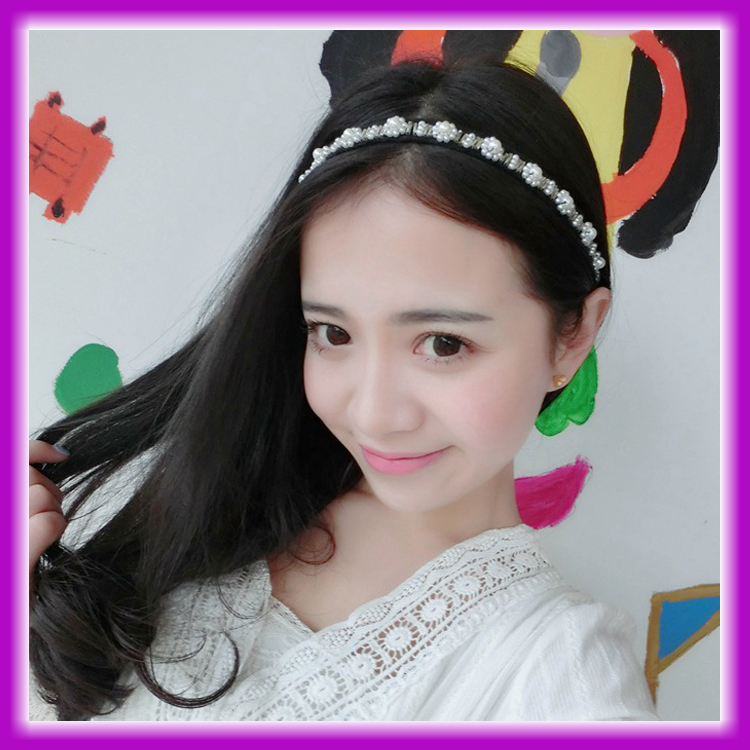 2016ファッション女性手作りの花クリスタル石ヘアバンド-ヘアリボン問屋・仕入れ・卸・卸売り