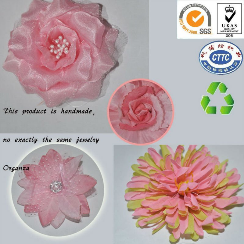 エレガントなピンクの花と穏やかなmj-h-042manual/100％手作りの花の-その他ヘッドウエア問屋・仕入れ・卸・卸売り
