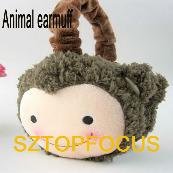 フェイクファー耳マフ刺繍動物デザイン-イヤーマフ問屋・仕入れ・卸・卸売り