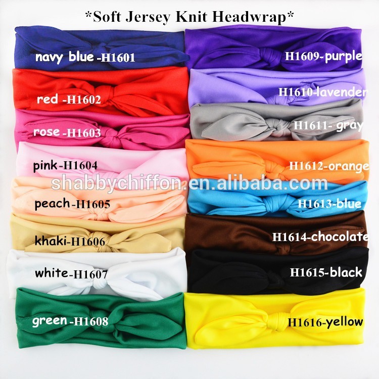 ソフトjersykniteheadwrap、 柔らかい綿の弓乱雑なheadwrap-その他ヘッドウエア問屋・仕入れ・卸・卸売り