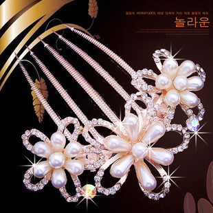義烏安いの結婚式の花の真珠の髪の宝石-ヘアコーム問屋・仕入れ・卸・卸売り