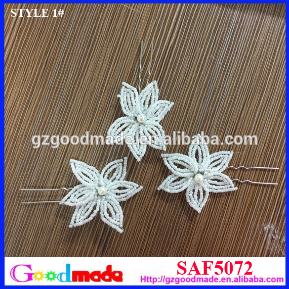ヴィンテージフランスのビーズの花のヘアピンの卸売-ヘアクロー問屋・仕入れ・卸・卸売り