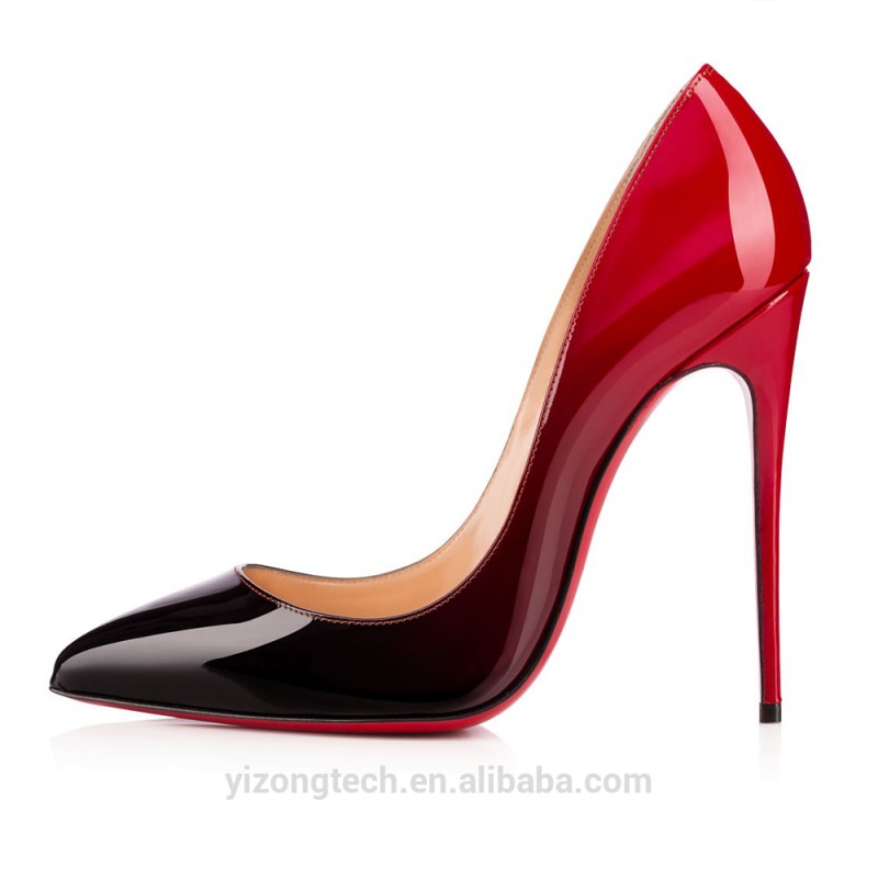 jusity2015指摘つま先スチレットヒール熱い販売のセクシーな薄いかかとの女性赤いハイヒールの靴底-フォーマルシューズ問屋・仕入れ・卸・卸売り