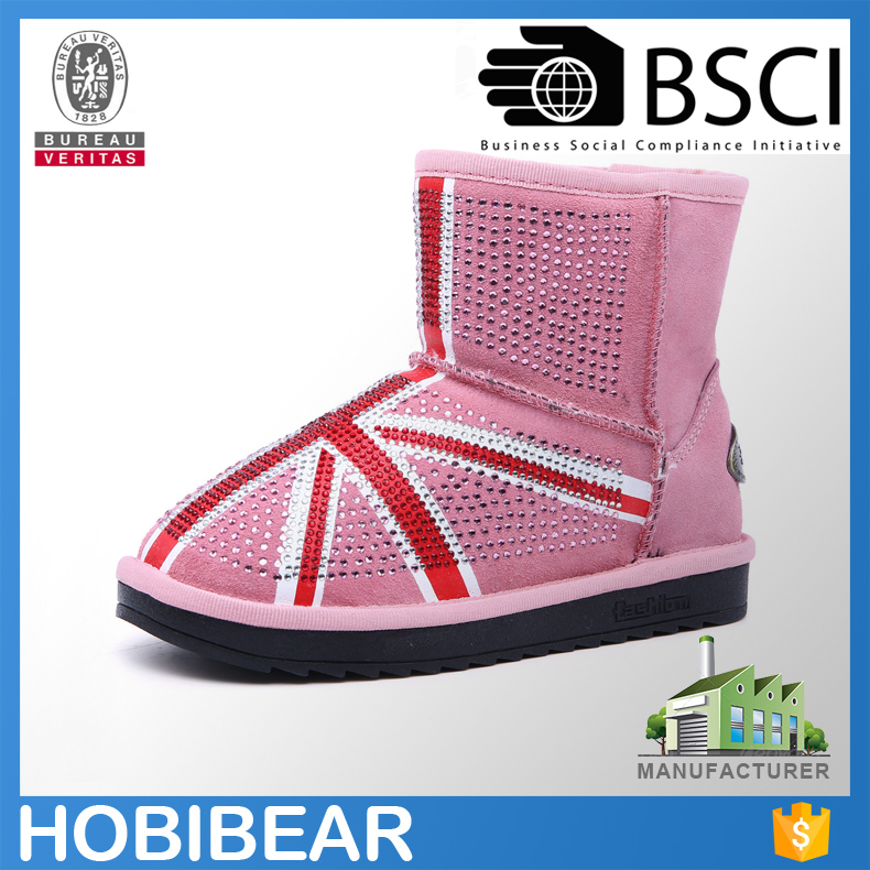 新製品hobibear2015女の子のためのeva雪のブーツシープスキン-革靴問屋・仕入れ・卸・卸売り