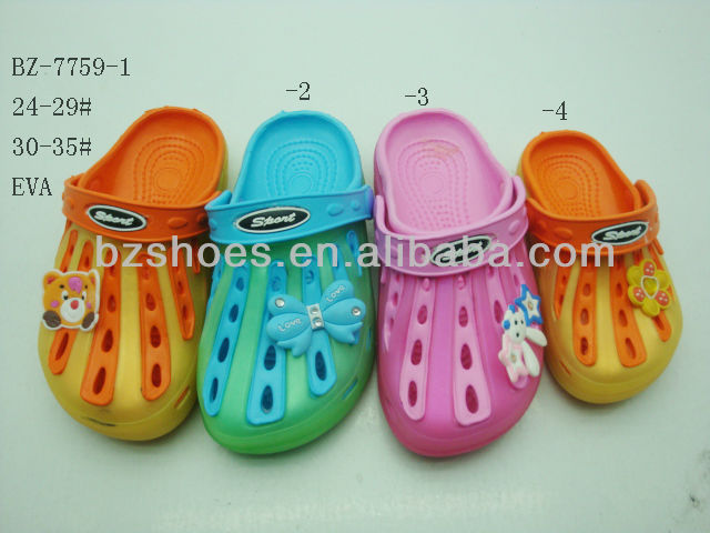 Pvcの靴安い2013子供たちは近くbz-7759-1-2-3-4pvcのスリッパの靴卸売-クロックス問屋・仕入れ・卸・卸売り