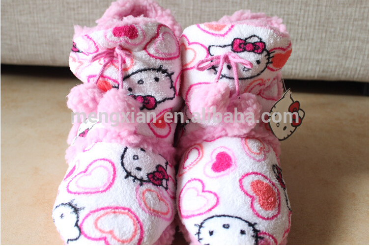 中国のふわふわピンクのキュートな女の子のための室内スリッパブーツ-スリッパ問屋・仕入れ・卸・卸売り