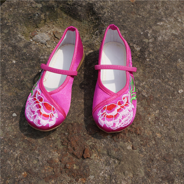 FC1554最新スタイル女の子靴刺繍通気性ベビー シューズ弾性子供の靴-カジュアルシューズ問屋・仕入れ・卸・卸売り