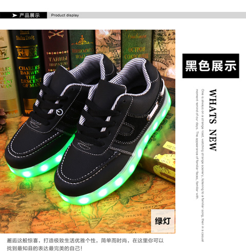 新しいledライトアップ子供靴led usb充電ランニングカジュアル子供靴-スポーツシューズ問屋・仕入れ・卸・卸売り